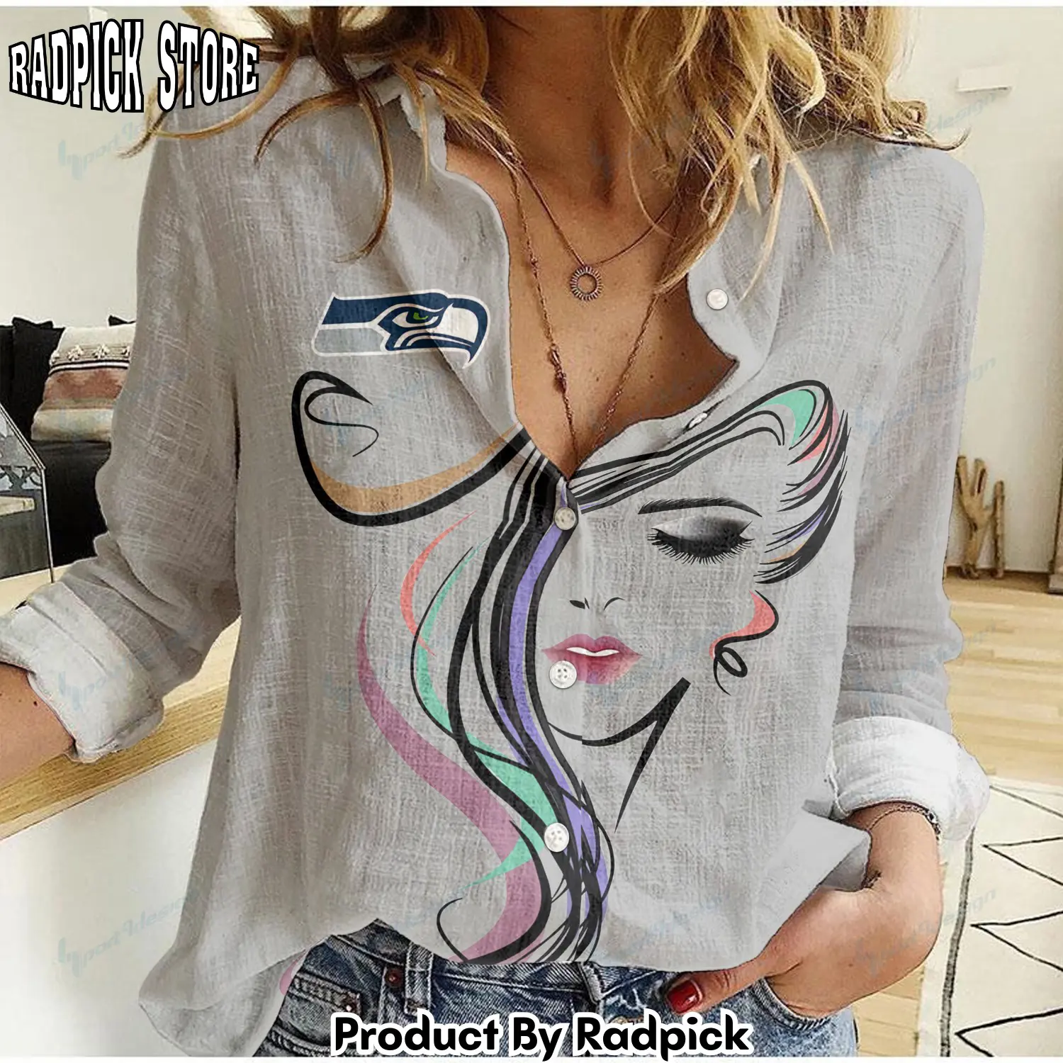 Radpick seattle seahawks woman shirt rp662154